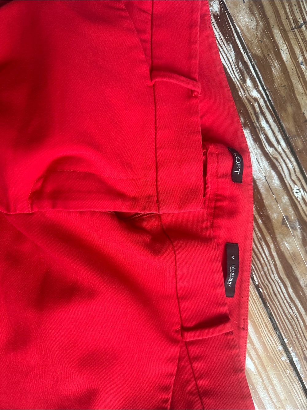 LOFT Red Women's Pants - Tailored Waist